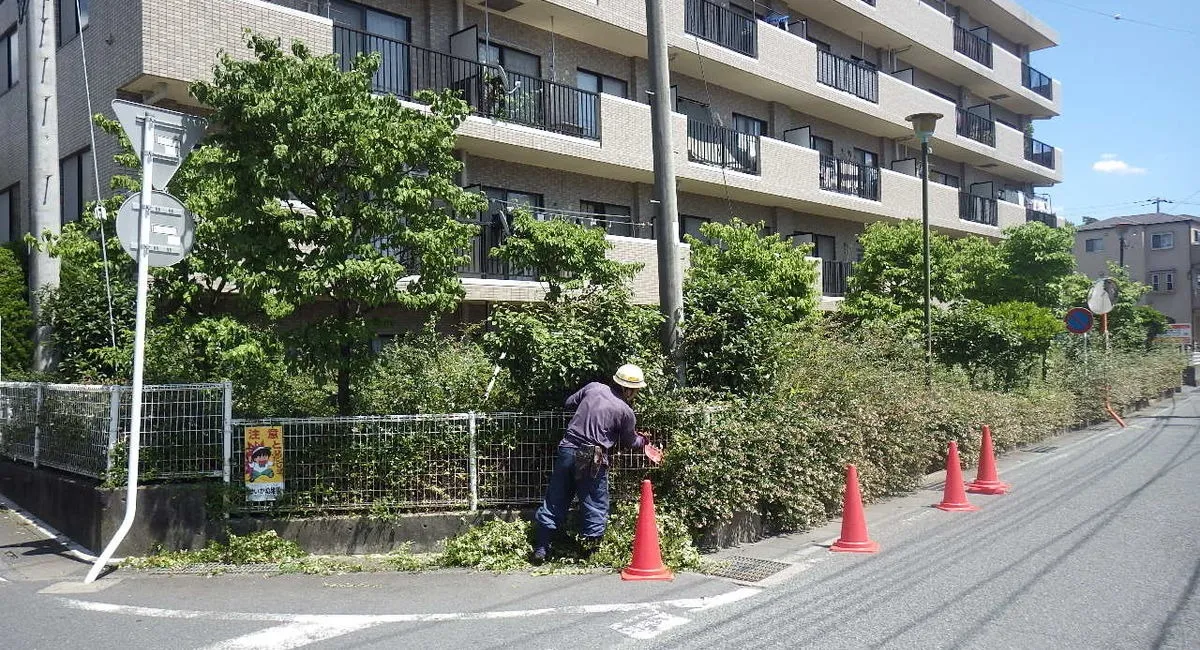 集合住宅（マンション等）の植物管理は日本植物園（株）へ。