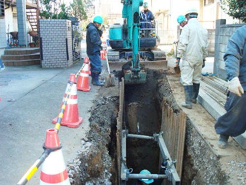 鴨川第１６処理分区下水道工事