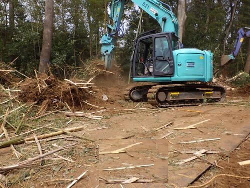 さいたま市　指扇土地区画整理事業　二号街区公園予定地外整地工事（伐採・伐根・伐竹）