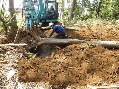 さいたま市　指扇土地区画整理事業　二号街区公園予定地外整地工事（伐採・伐根・伐竹）