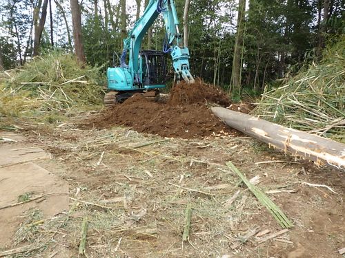 さいたま市　指扇土地区画整理事業　二号街区公園予定地外整地工事（伐採・伐根・伐竹）